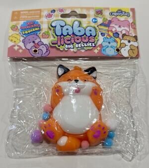Taba-Licious Big Bellies Orange Fox Series 1 Squishy Toy ORB Curiosities New